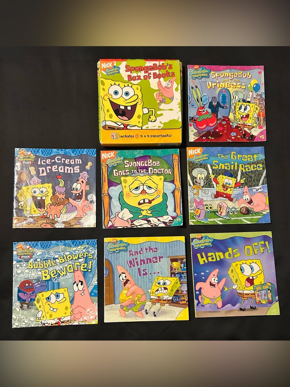 SpongeBob Squarepants Mini Book Set – Yellow, Pink, Blue Covers